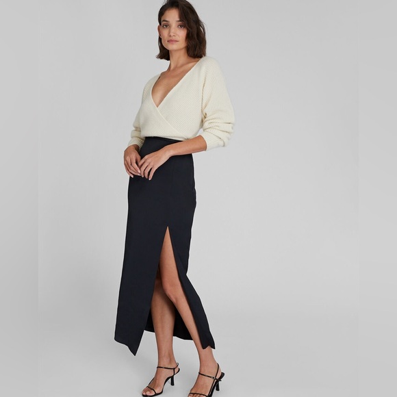 CLUB MONACO Cross Front Cashmere Sweater - Picture 4 of 7